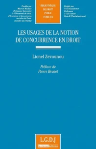 Les usages de la notion de concurrence en droit