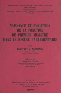 Naissance et évolution de la fonction de Premier ministre dans le régime parlementaire