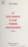  Zizou Mariza - Le testament d'une femme assassinée.