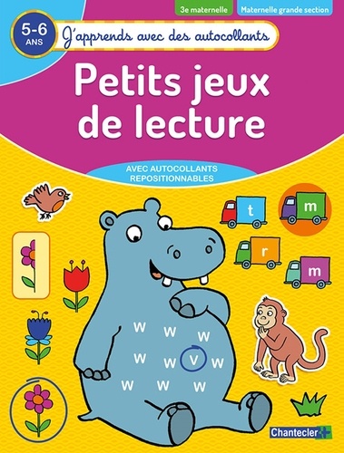 Petits jeux de lecture 3e maternelle, maternelle grande section 5-6 ans  Edition 2019