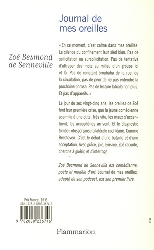 Journal de mes oreilles de Zoé Besmond de Senneville - Grand Format - Livre  - Decitre