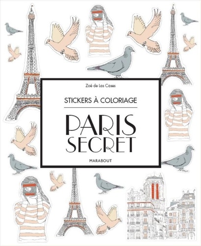 Zoé Las Cases - Stickers à colorier Paris.