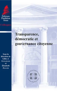 Transparence, démocratie et gouvernance citoyenne