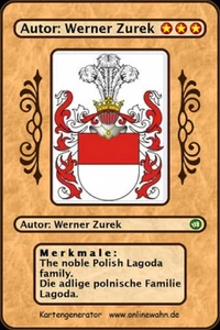 The noble Polish Lagoda family. Die adlige polnische Familie Lagoda.