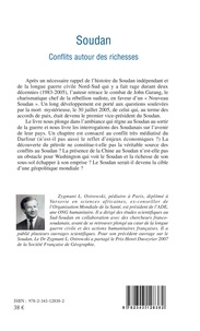 Zygmunt Ostrowski - Soudan - Conflits autour des richesses.